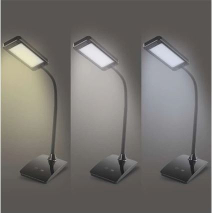 LED Ściemniana lampa stołowa EDDY LED/6W/230V 3000/4500/6800K czarna