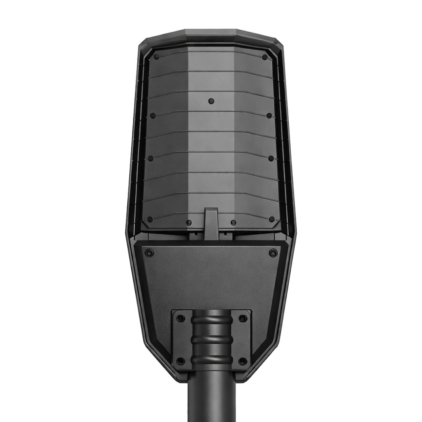 Lampa uliczna LED z regulacją jasności, czujnikiem i panelem solarnym KOBRA LED/400W/3,2V 24000 mAh IP65 antracyt + pilot zdalnego sterowania