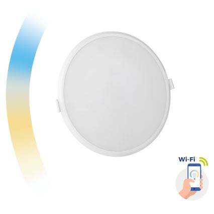 LED Ściemniana lampa wpuszczana ALGINE LED/22W/230V Wi-Fi Tuya okrągla