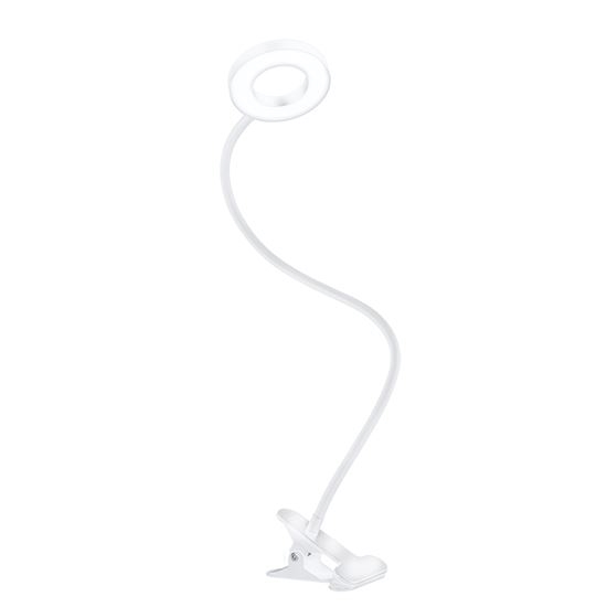 LED Ściemniana lampka biurkowa z klipsem LED/8W/230V 3000/4000/5000K biała