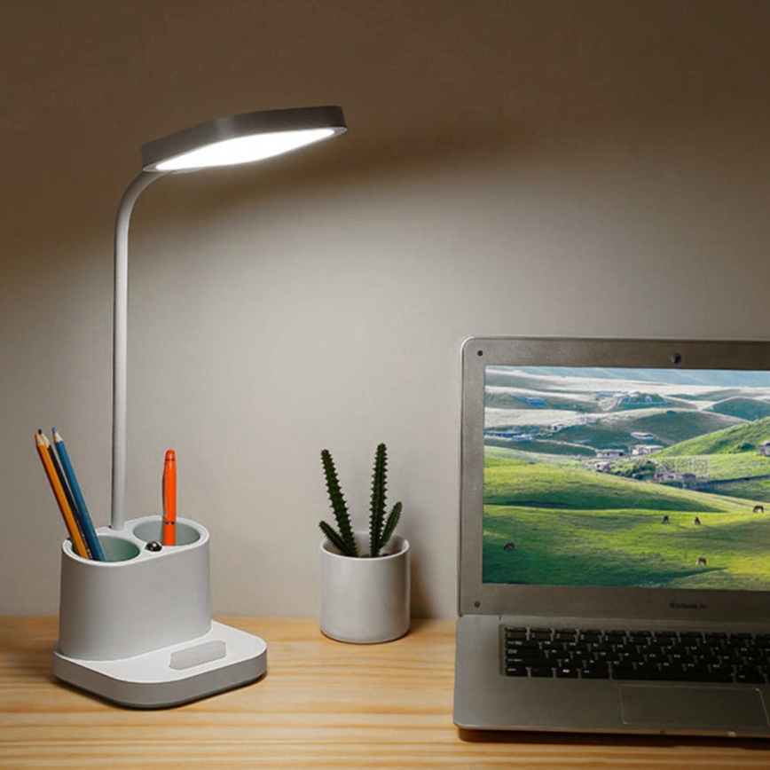 LED Ściemniana lampka ładująca z uchwytem i powerbankiem LED/5W/5V 2400mAh