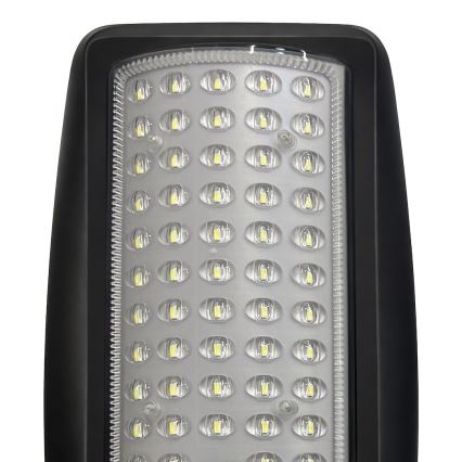LED ściemnialna solarna lampa uliczna z czujnikiem VENICE LED/50W/3,2V 4000 mAh IP65 czarna + zdalne sterowanie
