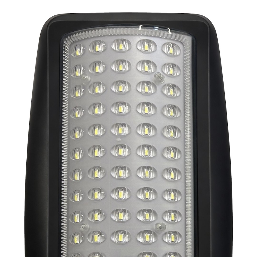 LED ściemnialna solarna lampa uliczna z czujnikiem VENICE LED/50W/3,2V 4000 mAh IP65 czarna + zdalne sterowanie
