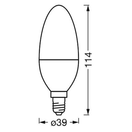 LED Ściemniana żarówka antybakteryjna B40 E14/4,9W/230V Wi-Fi - Ledvance