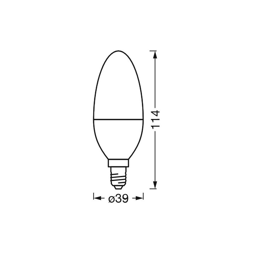 LED Ściemniana żarówka antybakteryjna B40 E14/4,9W/230V Wi-Fi - Ledvance