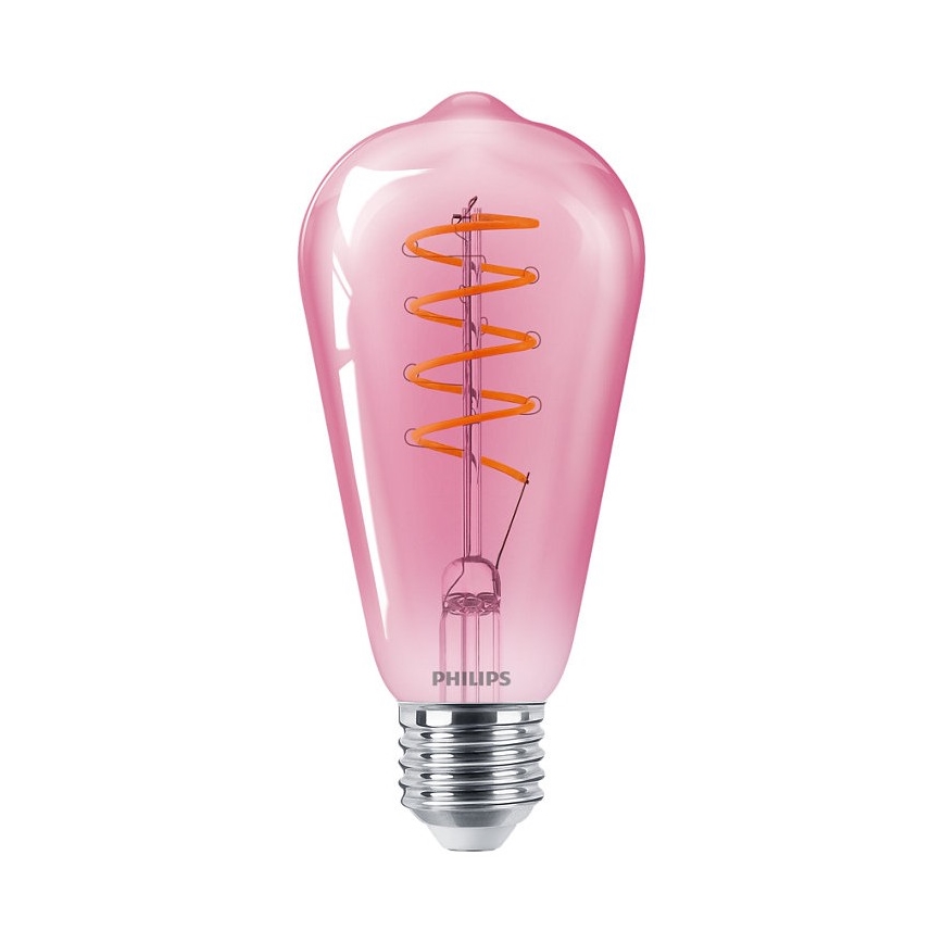LED Ściemniana żarówka DECO Philips ST64 E27/4,5W/230V 1800K