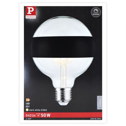 LED Ściemniana żarówka GLOBE E27/6,5W/230V 2700K - Paulmann 28682