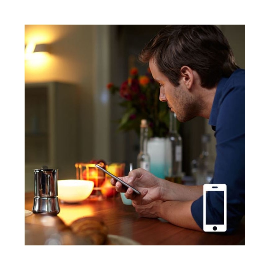LED Ściemniana żarówka Philips Hue WHITE A60 E27/9,5W/230V 2700K + pilot