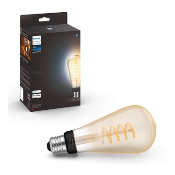 LED Ściemniana żarówka Philips Hue WHITE AMBIANCE ST72 E27/7W/230V 2200-4500K