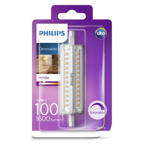 LED Ściemniana żarówka Philips R7s/14W/230V 3000K 118 mm