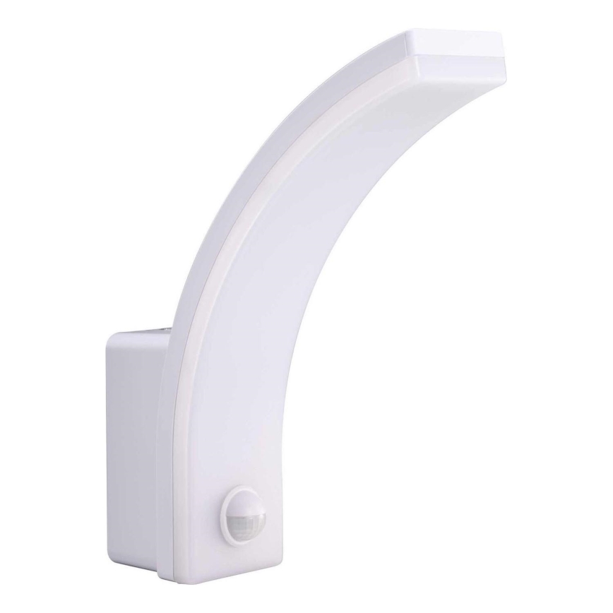 LED Ściemniana zewnętrzna lampa ścienna z czujnikiem ruchu i zmierzchu LED/12/15/20W/230V IP65 biała