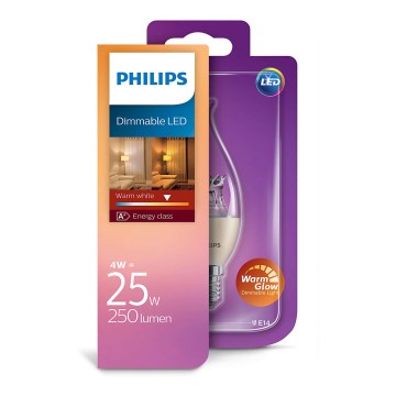 LED Ściemniania świeca Philips Warm Glow E14/4W/230V - CANDLE