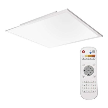 LED Ściemniany plafon LED/40W/230V + pilot kwadrat 2700K-6000K