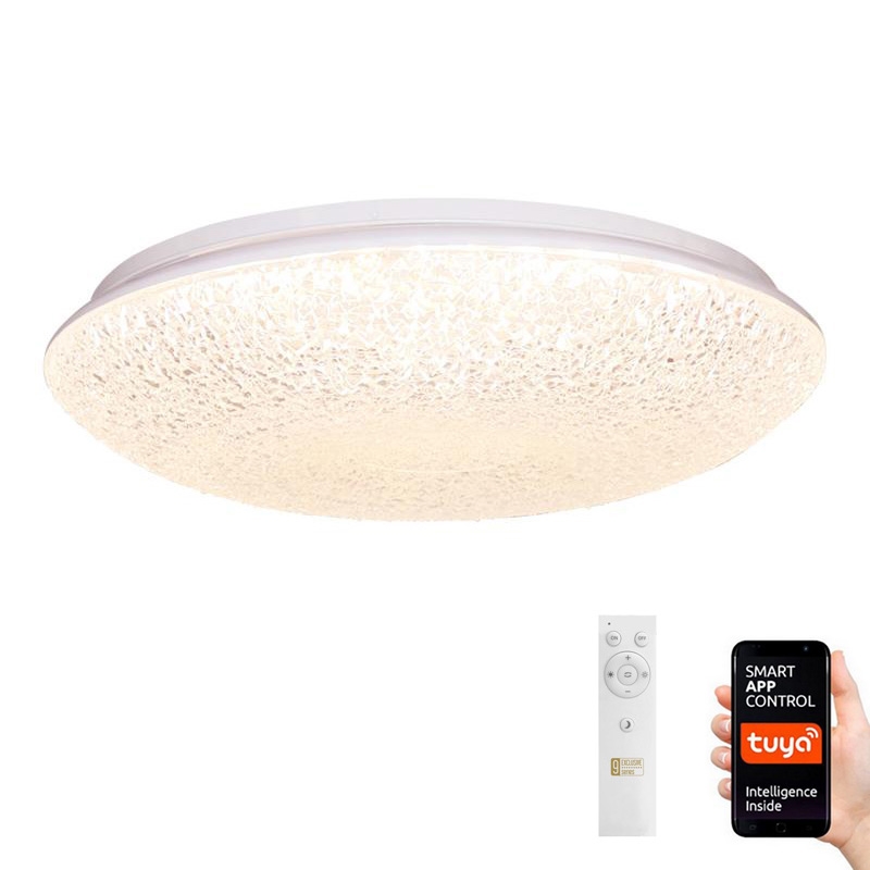 LED Ściemniany plafon LED/48W/230V 2700-6500K Wi-Fi Tuya + pilot