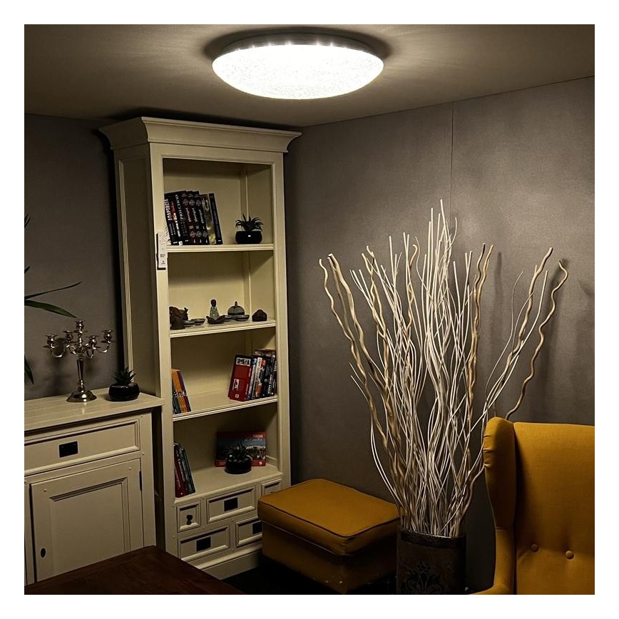 LED Ściemniany plafon LED/48W/230V 2700-6500K Wi-Fi Tuya + pilot