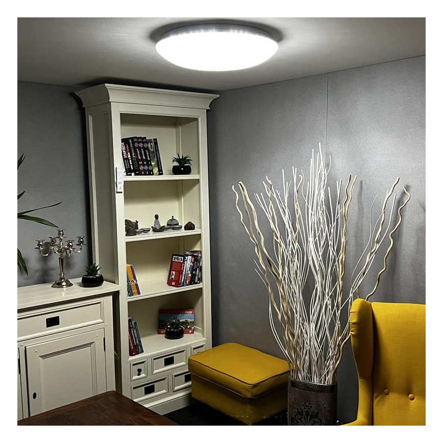 LED Ściemniany plafon LED/48W/230V 2700-6500K Wi-Fi Tuya + pilot