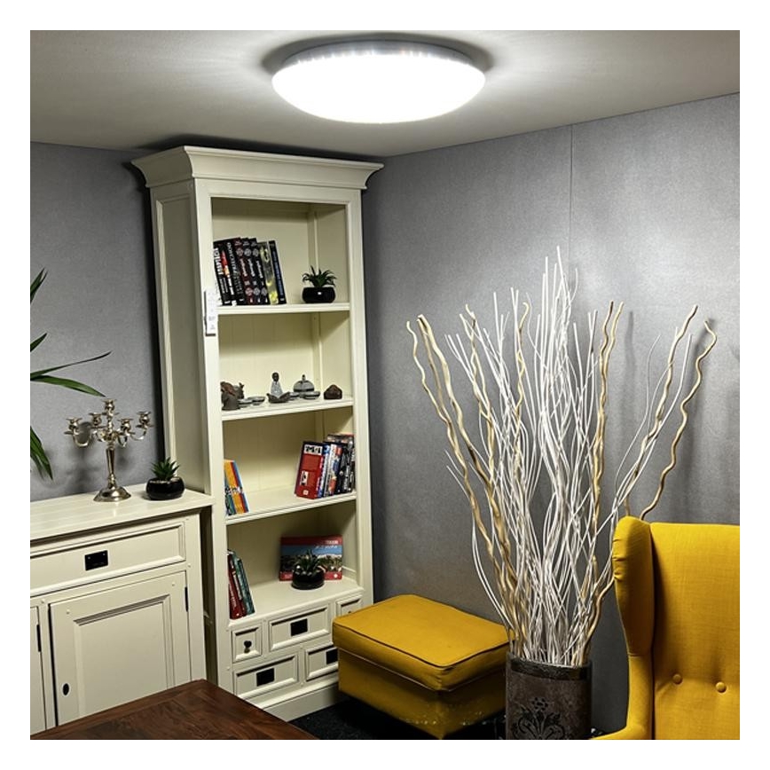 LED Ściemniany plafon LED/48W/230V 2700-6500K Wi-Fi Tuya + pilot