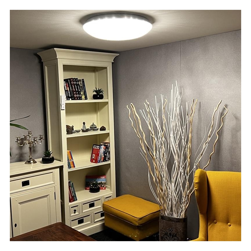 LED Ściemniany plafon LED/48W/230V 2700-6500K Wi-Fi Tuya + pilot