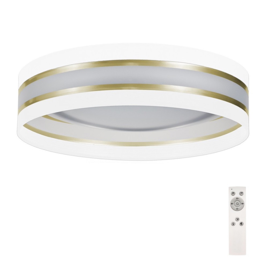 LED Ściemniany plafon SMART CORAL GOLD LED/24W/230V biały/złoty + pilot