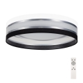 LED Ściemniany plafon SMART CORAL LED/24W/230V czarny/biały + pilot