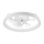 LED Ściemniany plafon z wentylatorem FARGO LED/37W/230V biały + pilot