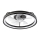 LED Ściemniany plafon z wentylatorem FARGO LED/37W/230V czarny + pilot zdalnego sterowania