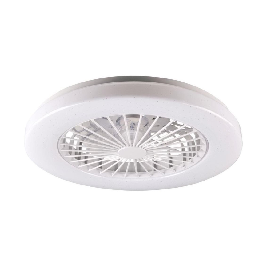 LED Ściemniany plafon z wentylatorem LIBYA LED/48W/230V 3000-6500K biały + pilot zdalnego sterowania