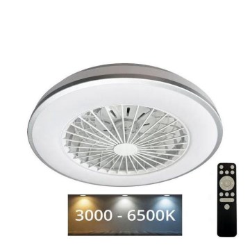 LED Ściemniany plafon z wentylatorem OPAL LED/48W/230V 3000-6500K + pilot zdalnego sterowania