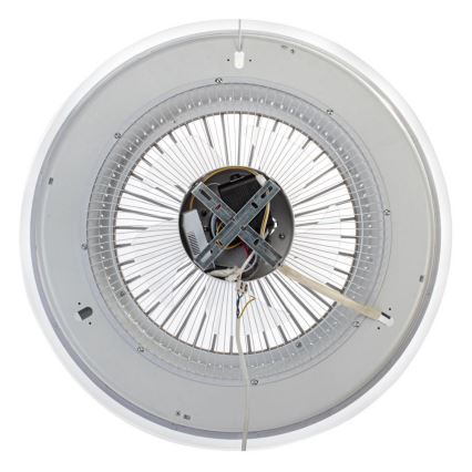 LED Ściemniany plafon z wentylatorem ZEPHYR LED/48W/230V 3000-6000K złoty + pilot