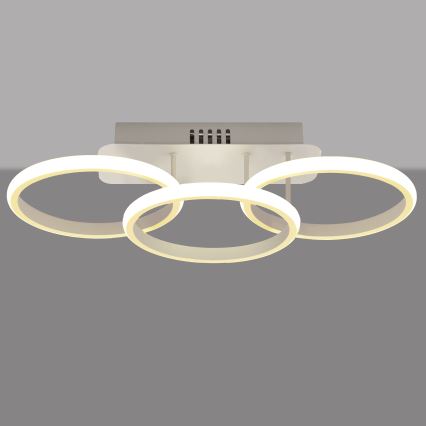 LED Ściemniany żyrandol natynkowy BARI LED/30W/230V biały