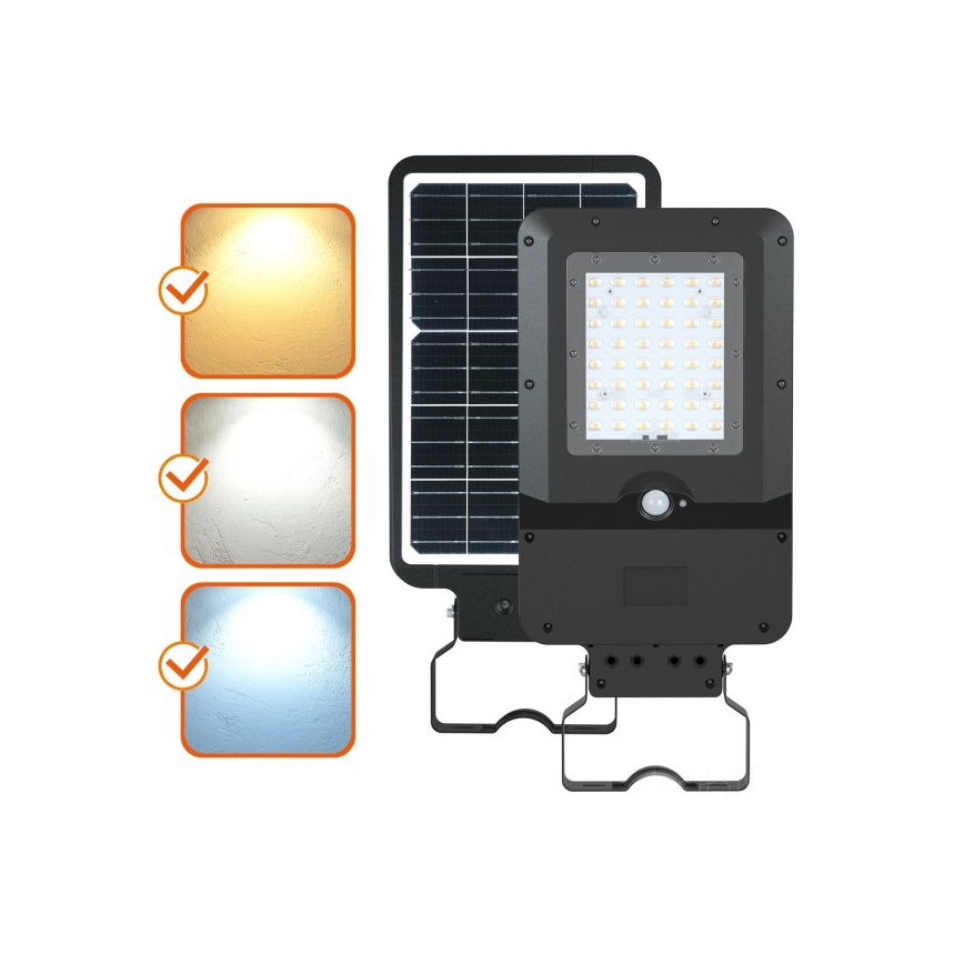 LED solarna latarnia uliczna z czujnikiem STREET LED/20W/7,4V 3000/4000/6000K IP65 5400 mAh