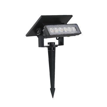 LED Solarna lampa 2w1 LED/0,9W/3,7V 3000K IP65 1200 mAh czarna