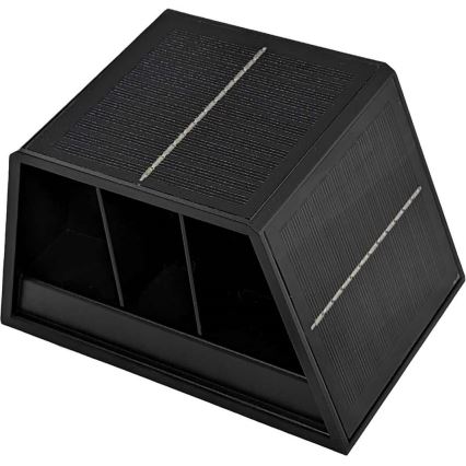 LED Solarna lampa ścienna CUBUS 2xLED/1,5W/3,7V 1500 mAh IP54