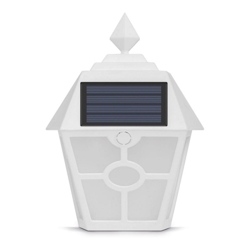 LED Solarna lampa ścienna LED/1,2V 600mAh IP44 biała