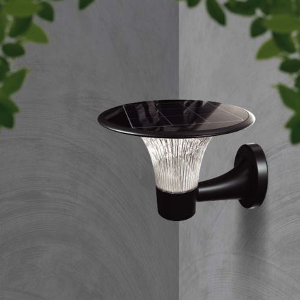 LED Solarna lampa ścienna z czujnikiem LED/15W/3,2V 4000K/6000K IP65 6000 mAh