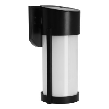 LED Solarna lampa ścienna LED/3,7V 300 mAh IP44 czarna