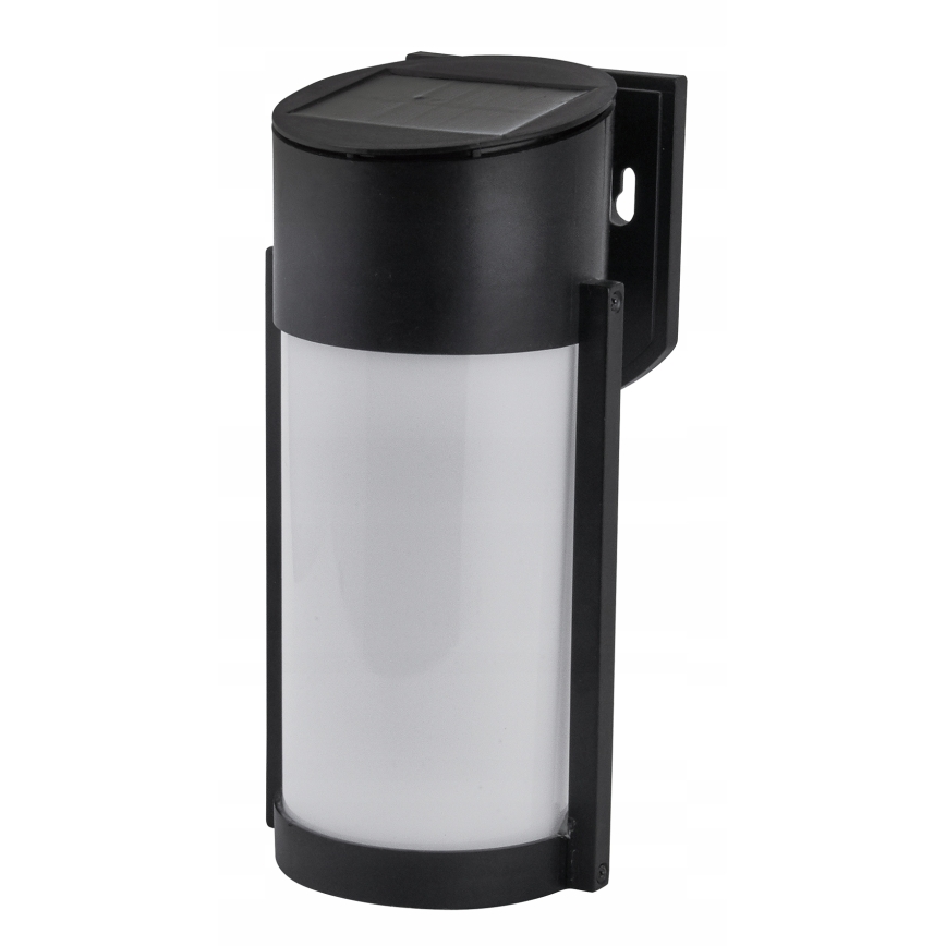 LED Solarna lampa ścienna LED/3,7V 300 mAh IP44 czarna