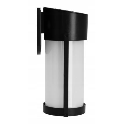 LED Solarna lampa ścienna LED/3,7V 300 mAh IP44 czarna