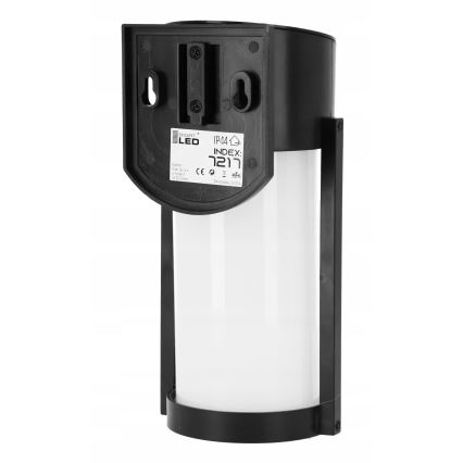 LED Solarna lampa ścienna LED/3,7V 300 mAh IP44 czarna