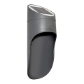 LED Solarna lampa ścienna PALESA LED/1W/3,7V IP65 1800 mAh szara