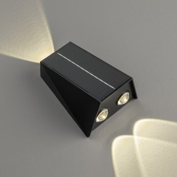 LED Solarna lampa ścienna z czujnikiem LED/2W/5V IP54 1300 mAh