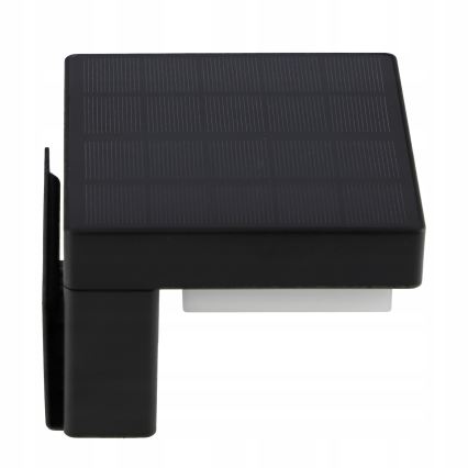 LED solarna lampa ścienna z czujnikiem LED/5W/3,7V 2000 mAh IP44 czarna
