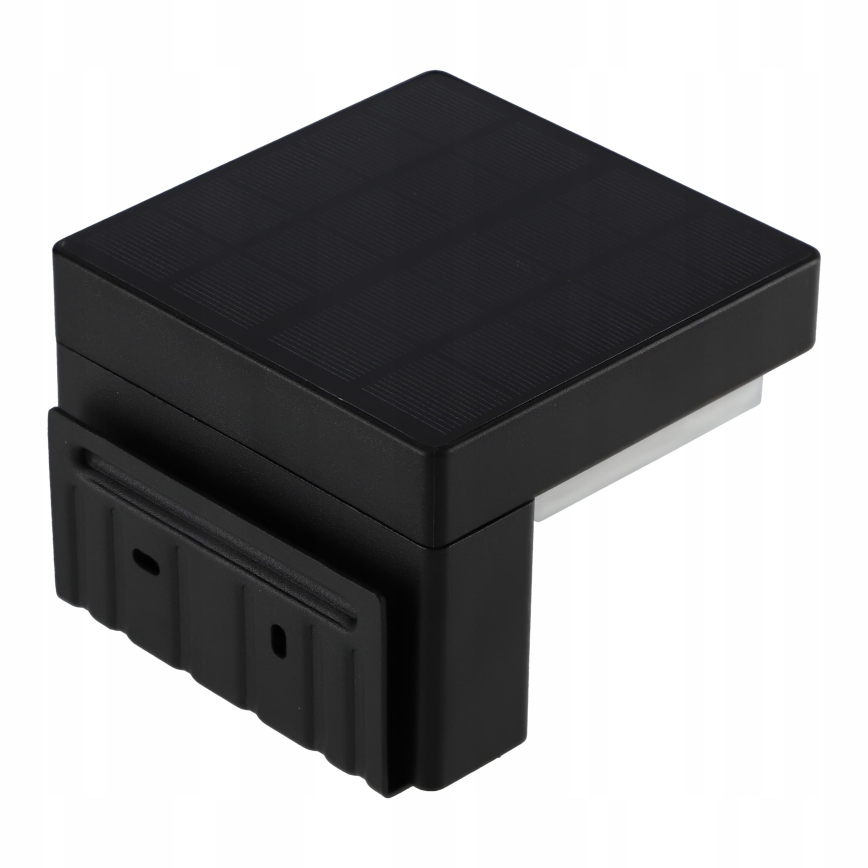 LED solarna lampa ścienna z czujnikiem LED/5W/3,7V 2000 mAh IP44 czarna
