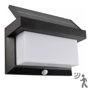 LED Solarna lampa ścienna z czujnikiem TONY LED/3,7V 1800 mAh IP44