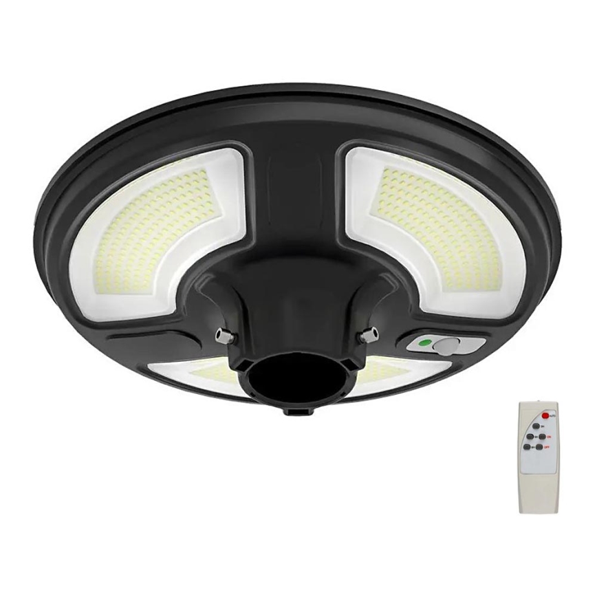 LED Solarna lampa uliczna z czujnikiem LED/10W/3,2V 6500K IP65 25000 mAh + zdalne sterowanie