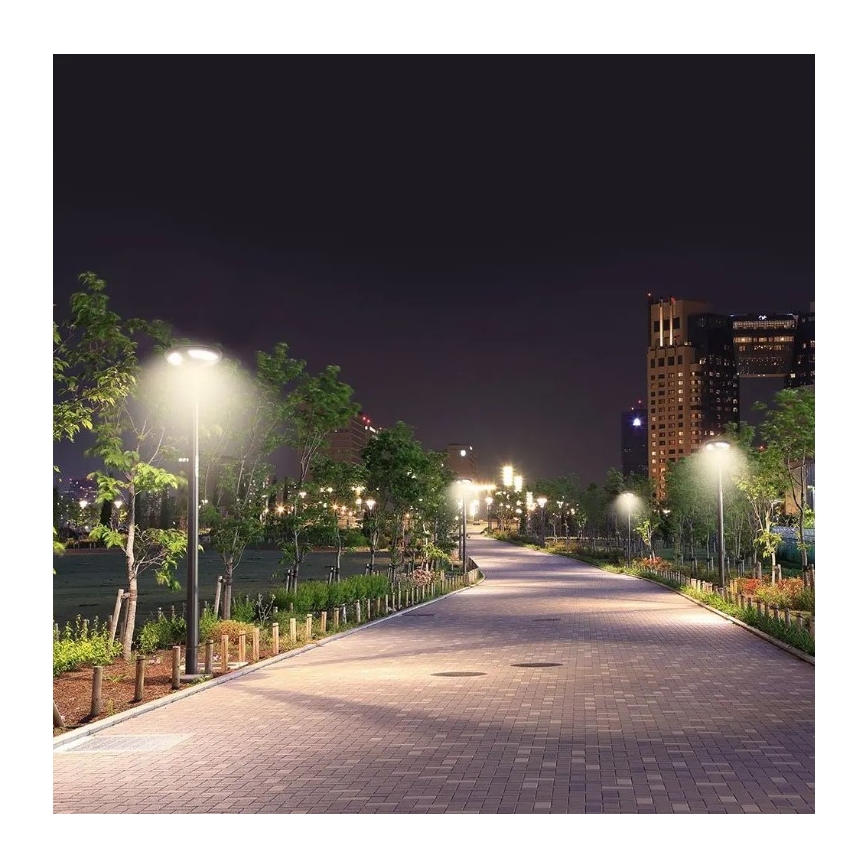 LED Solarna lampa uliczna z czujnikiem LED/10W/3,2V 6500K IP65 25000 mAh + zdalne sterowanie