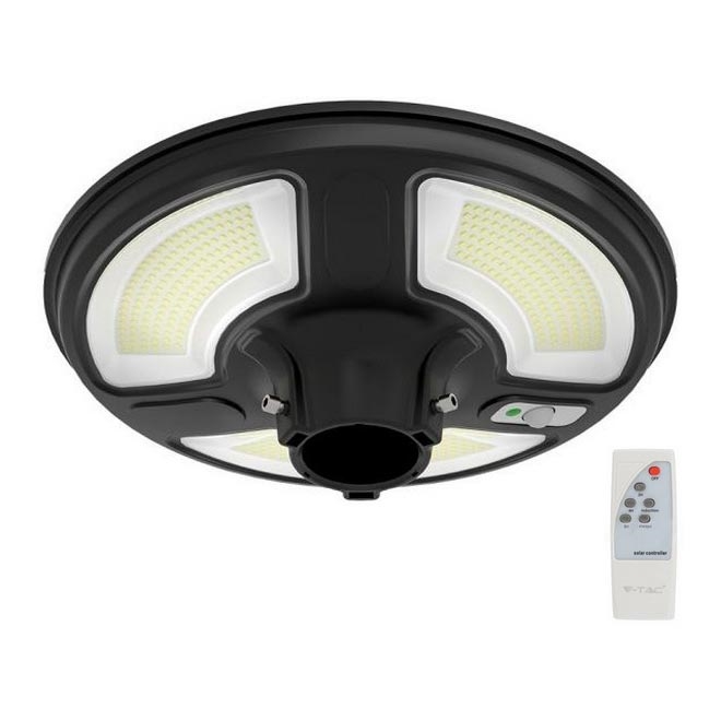 LED Solarna lampa uliczna z czujnikiem LED/10W/3,2V IP65 4000K 15000 mAh + zdalne sterowanie