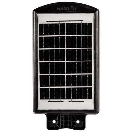 LED Ściemnialna solarna lampa uliczna z czujnikiem LED/120W/6V 6500K IP65 czarny + zdalne sterowanie