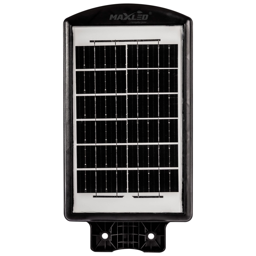 LED Ściemnialna solarna lampa uliczna z czujnikiem LED/120W/6V 6500K IP65 czarny + zdalne sterowanie