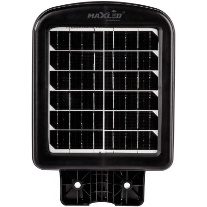 LED Ściemnialna solarna lampa uliczna z czujnikiem LED/150W/6V 6500K IP65 czarny + zdalne sterowanie